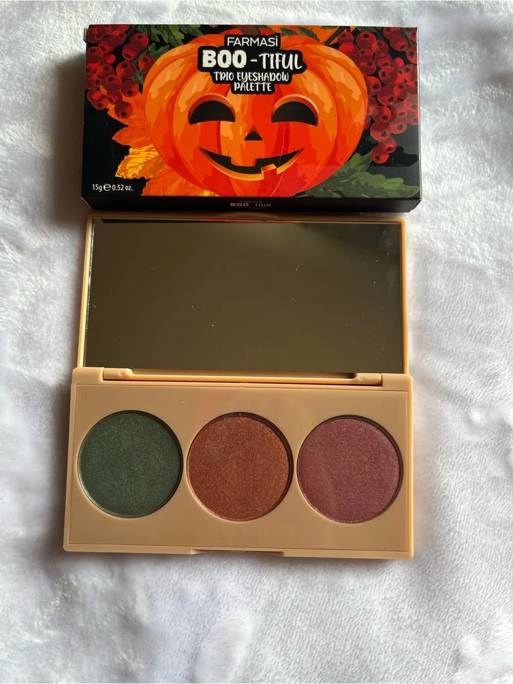 Farmasi Trio Eyeshadow Palette - Green, Copper, Mauve Rose